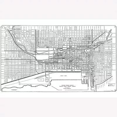 Map Of The Chicago Tunnel Company And Chicago Tunnel Terminal Company • $39.99