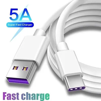 Genuine 5A Type C USB Fast Charging Charger Data Cable Huawei P20 P30 Pro Lite • £3.20