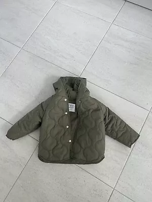 Baby Boys Sage Quilted Jacket 12-18 Months F&F • £3.50