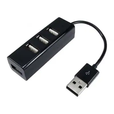4 Port Way USB 2.0 Hub - Bus Powered Splitter Multi Multiple USB Socket Adapter • £5.69