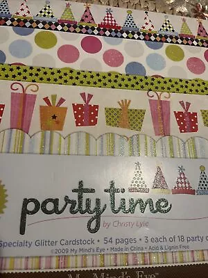 My Minds Eye Scrapbook Paper Party Time By Christy Lyle • $8