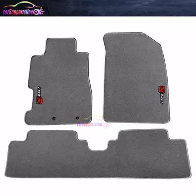 Fits 01-05 Honda Civic Gray Nylon Floor Mats Front Rear Carpets W/ Type R • $57.99