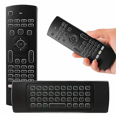 Backlit Fly Air Mouse Keyboard Remote Control For KODI TV BOX PC • $12.54