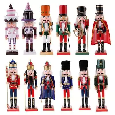 25cm Wooden Jigsaw Puppet Ornaments Festival Decor Gift • $37.24