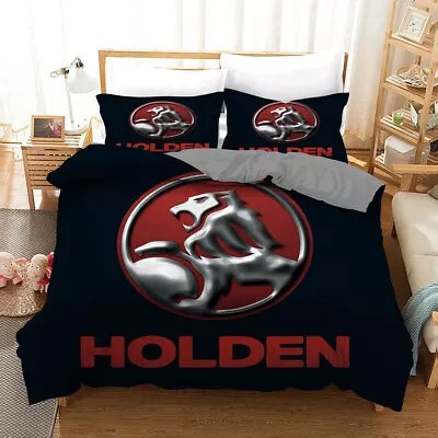 Holden Logo Red Quilt/Duvet/Doona Cover Set Single Double Queen Size • $39.80