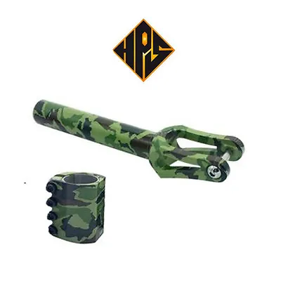 £49.99 • Buy Stunt Scooter Threadless Fork & Scs Clamp Army Style Latest Dip Dye I Set Only