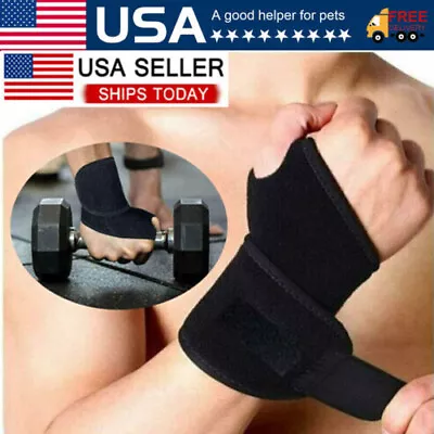 Wrist Hand Brace Support Carpal Tunnel Sprain Arthritis Gym Splint  Left / Right • $3.98