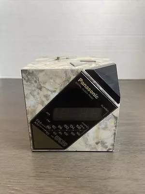 Vintage 1980's Panasonic RC-60 Marble Cube Digital Alarm Clock AM/FM Radio Works • $29.99