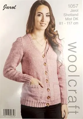 £4.99 • Buy KNITTING PATTERN For Womens LADIES Button CARDIGAN