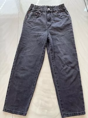 Zara Girls Black Denim Jeans Stretchy Size 13-14 • $7