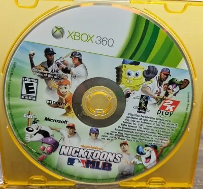 Nicktoons MLB (Microsoft Xbox 360 2011) Baseball Disc Only Tested Free Shipping • $10.79