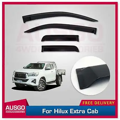 AUSGO Injection Weather Shields For Toyota Hilux Extra Cab 2015-Onwards 4PCS • $65.31