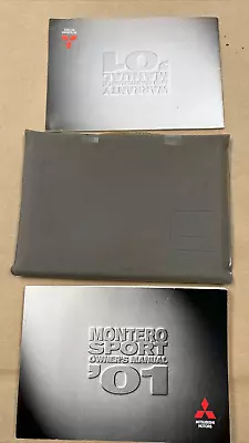 Genuine 2001 Mitsubishi Montero Sport Owner's Manual With Case • $48