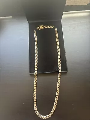 Men's Solid 14k Yellow Gold Miami Cuban Link Chain 26” 7.8mm 117grams • $6450