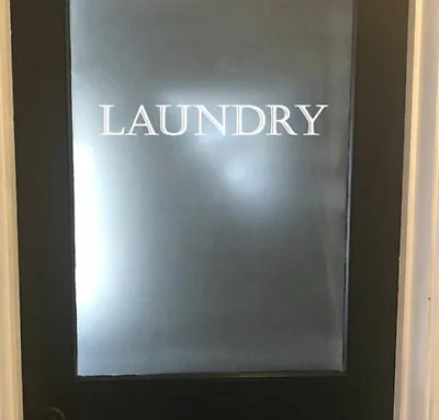 Laundry Room Door Glass Removable Vinyl Decal Sign Sticker • $79.99