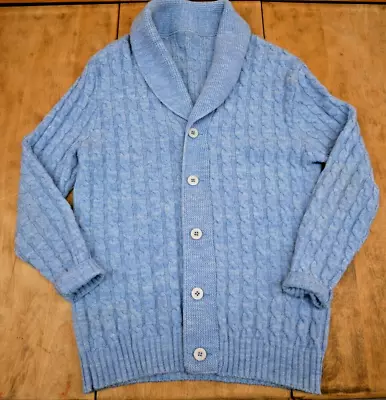 Vintage Mr Rogers Cardigan Sweater Mens Medium Cowl • $18