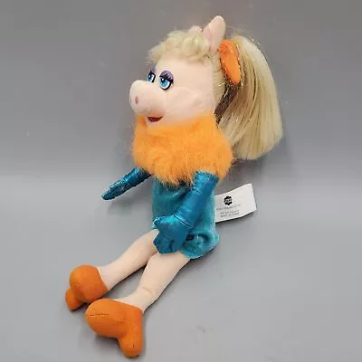 Glittery Muppets Miss Piggy Nanco Plush Doll 10 Inch Orange Turquoise Outfit • $19.24