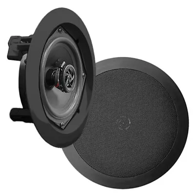 £51.90 • Buy Pyle PDIC81RDBK PAir Of Ceiling-Mounted Speakers - 250 W - 2 Channels - 8 Inches