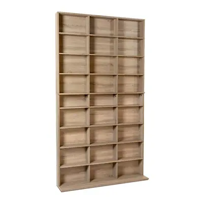 Atlantic Media Storage Cabinet Adjustable Weathered Oak Wall Anchor Kit 9-Shelve • $135.85