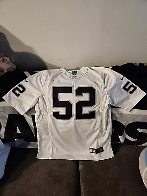 Nike On Field Oakland Raiders NFL Khalil Mack Jersey #52 Players Mens Sz L LARGE • $30