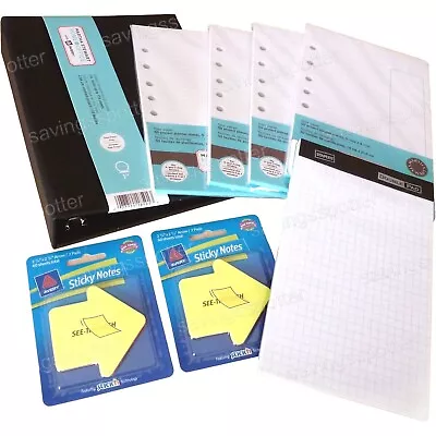 Martha Stewart Home Office Avery Mini Black Binder Filler Paper++ Back To School • $23.99