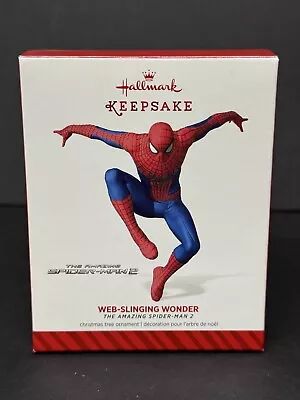 HALLMARK Ornament Marvel 2014 Web Slinging Wonder The Amazing Spider Man 2   • $35