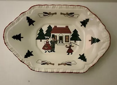 Vtg MASON'S Christmas Village 8x1x5 Serving Dish Plate England Collection Decor  • $29.90