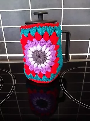 One Cup Cafetiere Cosy Cozie Cover Granny Square Style • £4.99