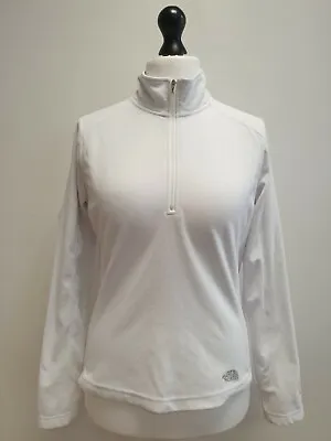 £19.99 • Buy Y228 Womens The North Face White L/sleeve Fleece Base Layer Uk 12 L  Eu 40