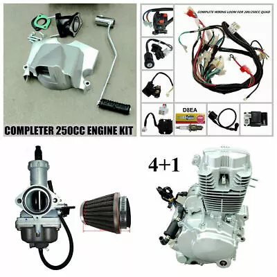 250cc ZongShen ATV Engine 4+1 Reverse Gear Quad Bike Buggy Motor Go Kart Mower • $845.10