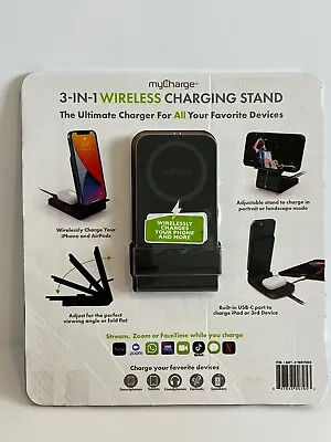 MyCharge 3-in-1 15W Fast Charge Wireless Charging Stand .OPEN BOX • $4.89