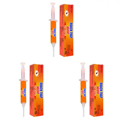 3Pcs Cockroach Gel Bait Effectively Roach Killer Indoor Infestation For Home Kit • £6.95