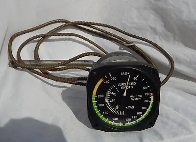 Cessna Aircraft Complete Dual True & IAS Airspeed Indicator Gauge Instrument   • $219.11