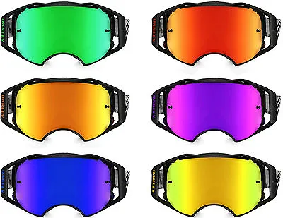 REPLACEMENT Goggle LENS To Fit OAKLEY AIRBRAKE MOTOCROSS Mirror Tinted Clear • $33.48