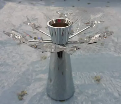 £50 • Buy Swarovski Crystal Stars Candleholder Rare