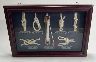 Nautical Knots Shadow Box Sailing Display Framed Fisherman Boats • £28.90