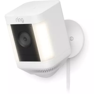RING Spotlight Cam Plus Battery - White 1080p 2.4GHz Wi-Fi Built-In Siren • $239