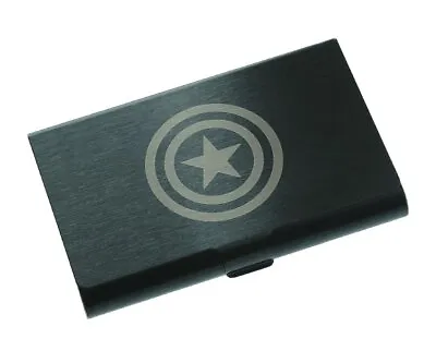 Marvel Captain American Stainless Steel Business Men Credit Card Holder Wallet • $10.99