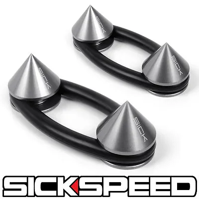 Polished Spiked Aluminum Bumper Quick Release Fasteners Kit For Trunk Hatch P10 • $24.88