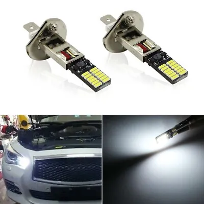 2x 6500K White 24-SMD H1 LED Fog Lights Daytime Running Lights Replacement Bulbs • $9.95