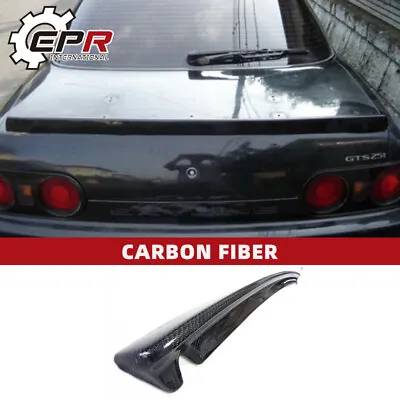 For Nissan Skyline R32 GTR GTS NIS Style Carbon Rear Spoiler Wing Stick Cover • $400.18