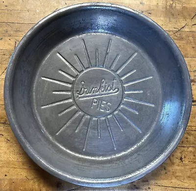 SUNKIST - Vintage Mid Century 9” Metal Pie Pan Tin Plate • $17.50