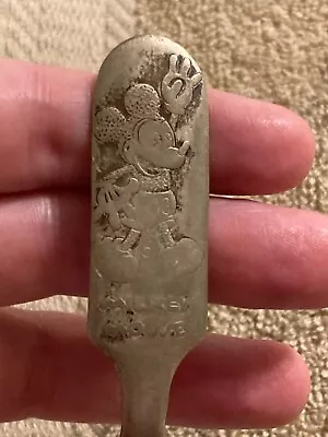 Mickey Mouse Fairfield Silverplate Baby Child Fork 1930s • $13