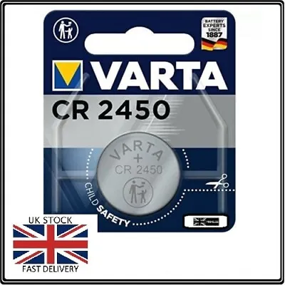 1 X Cr2450 Varta Key Fob Battery For Volvo S40 V50 C30 C70 Xc60 • $7.55