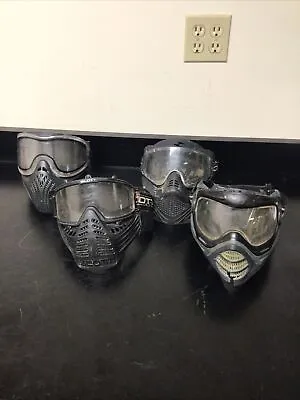 $59.99 • Buy Lot Of 4 V-Force, Scott Black Paintball Mask Anti Fog