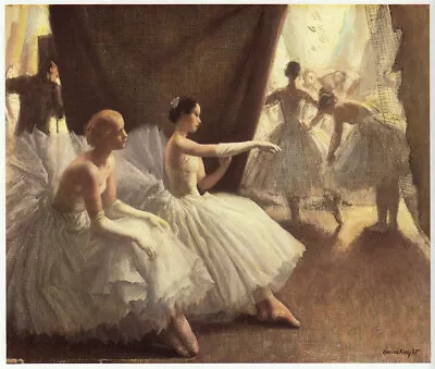 The Ballet Laura Knight Vintage Print 1980s In 11 X 14 Inch Mount Ready To Frame • £18.95