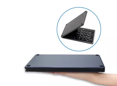 Foldable Wireless Bluetooth Keyboard With Touchpad Rechargeable Mini Keyboard • $36.94