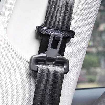 1 Pair Adjustable Auto Car Seat Belt Buckle Clips Fastener Stopper Limiter Parts • $7.32