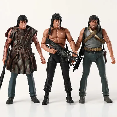 NECA First Blood - Rambo Survival Version 7  Action Figures Toy Boxed • $28.99