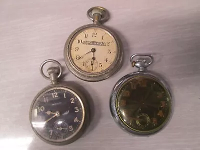 Vintage Lot Of 3 Non-Running Pocket Watches • $9.99